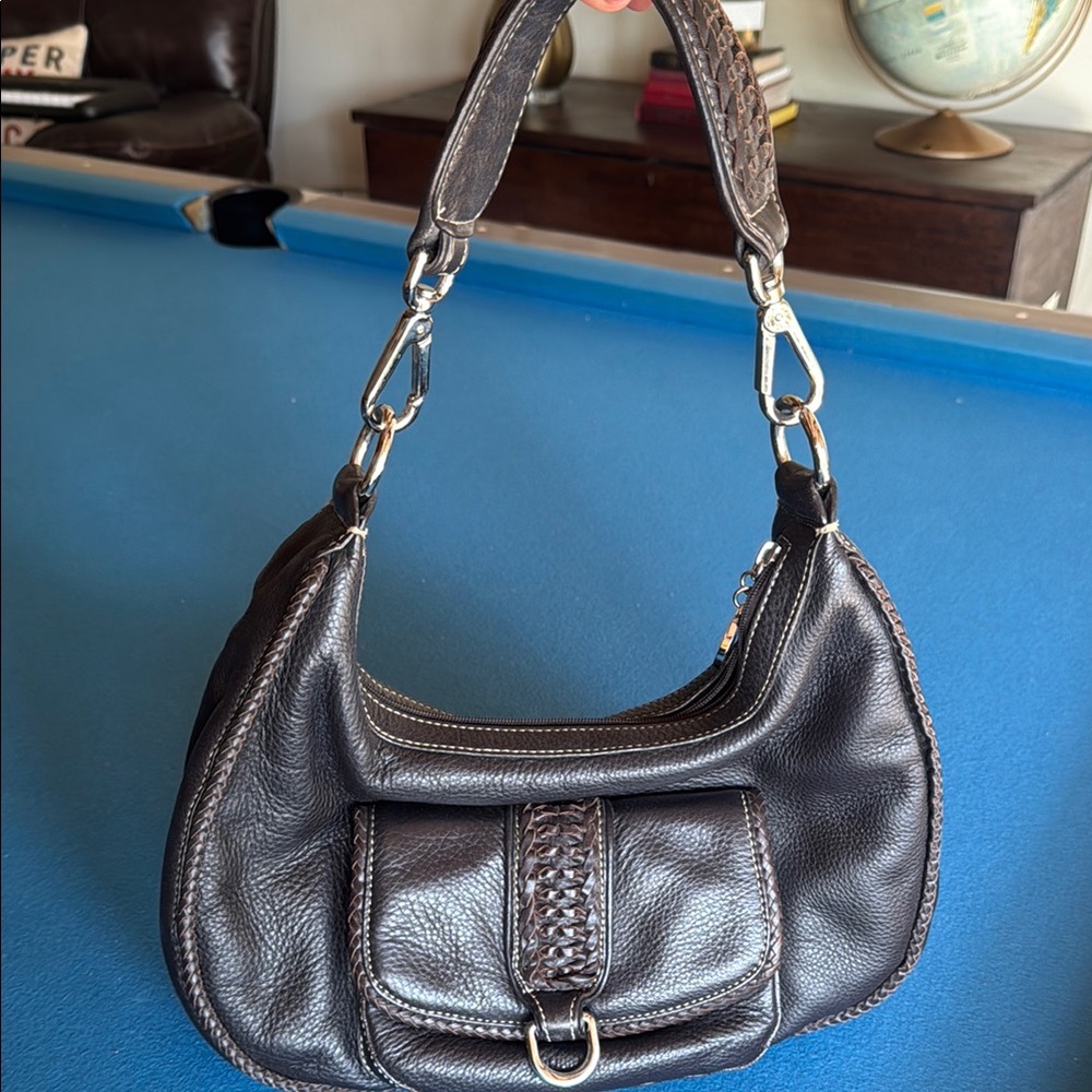 Black Leather Shoulder Bag
